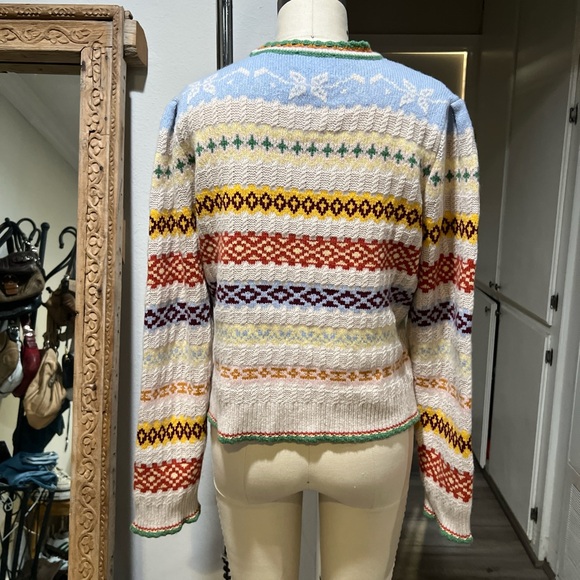 Doen Cashmere Wool Brynn Fair Isle Sweater - Picture 5 of 9